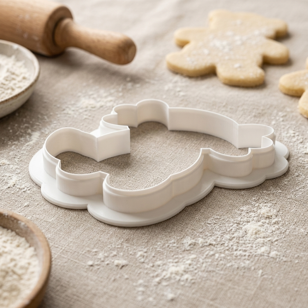 Axolotl Plush Cookie Cutter, 3D Printed Animal Design