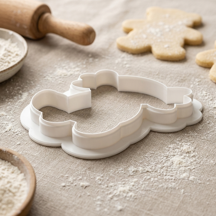 Axolotl Plush Cookie Cutter, 3D Printed Animal Design