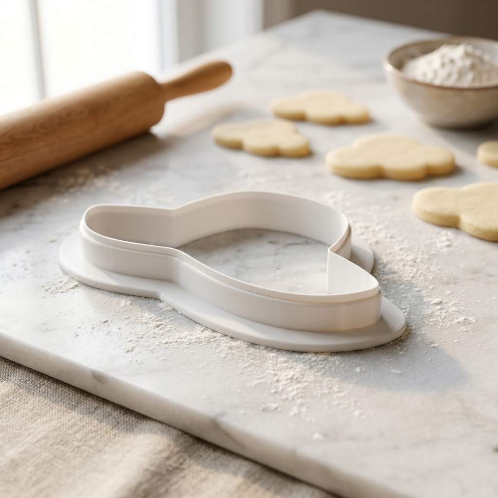 Floppy Beach Hat Cookie Cutter, 3D Printed Travel Design