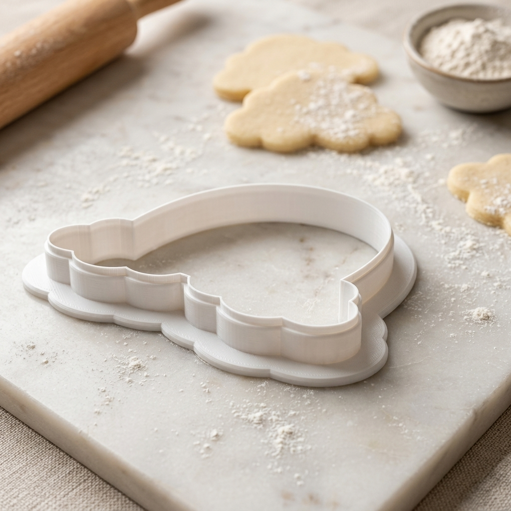 Arch with Clouds Cookie Cutter, 3D Printed Plaque Design