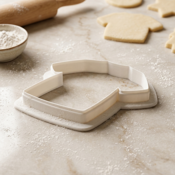 Football Jersey Cookie Cutter, 3D Printed Sports Design