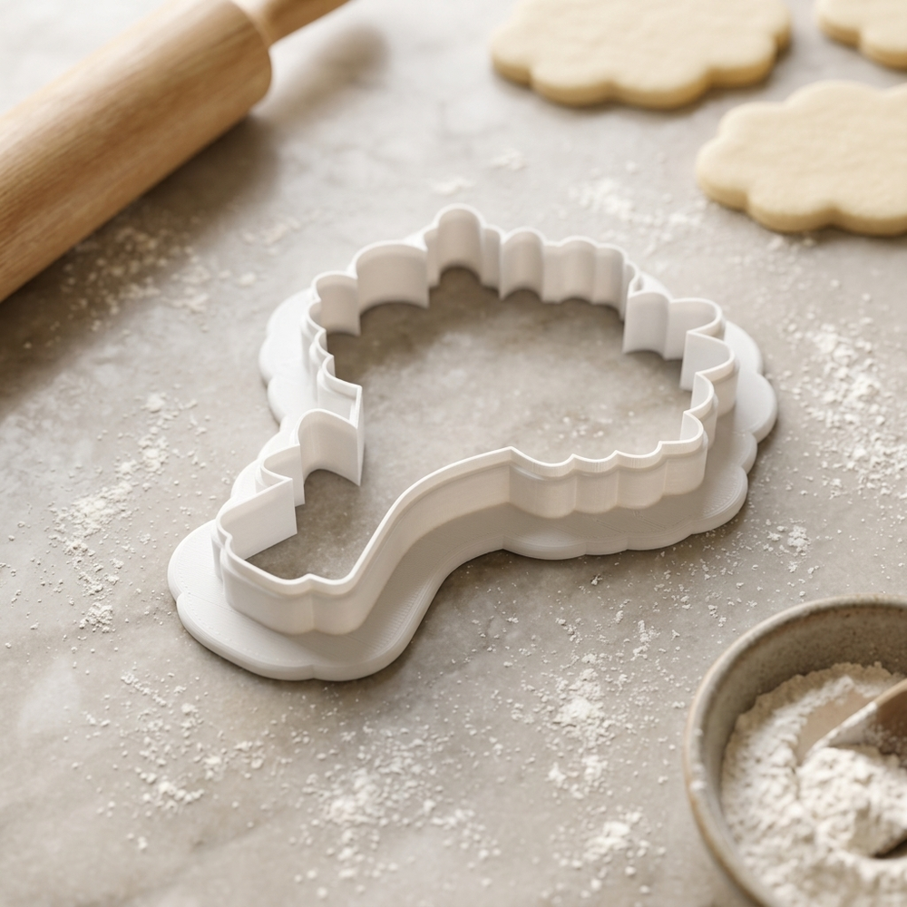 Long Stemmed Wildflower Bouquet Set Cookie Cutter, 3D Printed Mother’s Day Design