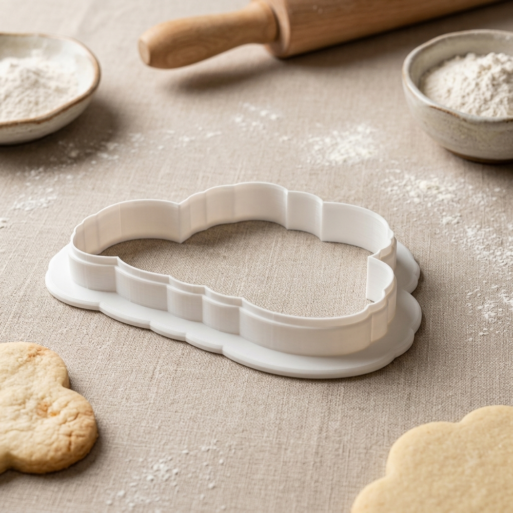 Oh Baby Cookie Cutter, 3D Printed Baby Shower Design