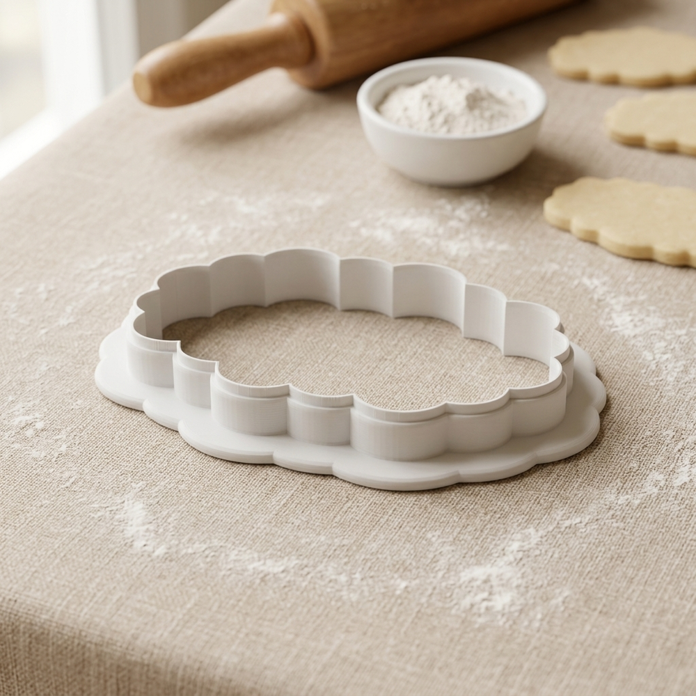 Skinny Daisy Word Plaque Cookie Cutter, 3D Printed Wedding Design