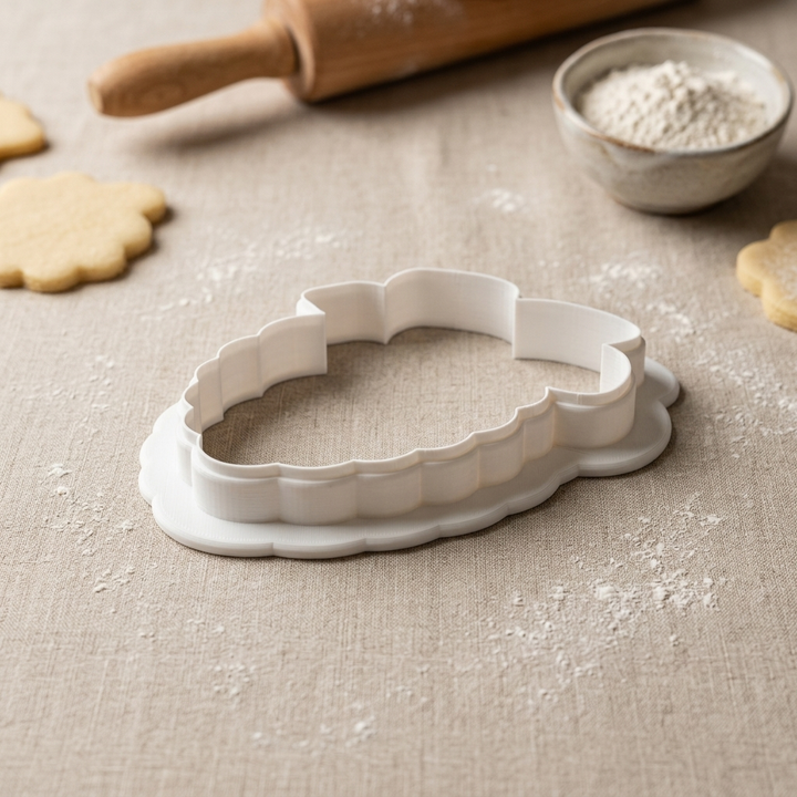 Cozy Pinecone Cookie Cutter, 3D Printed Holiday Design