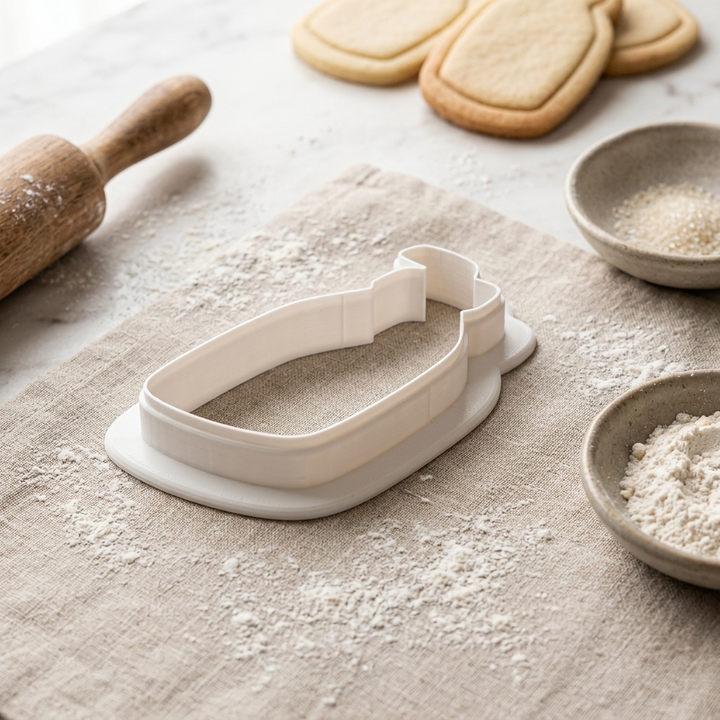 Coquette Soda Cookie Cutter, 3D Printed Valentine Design