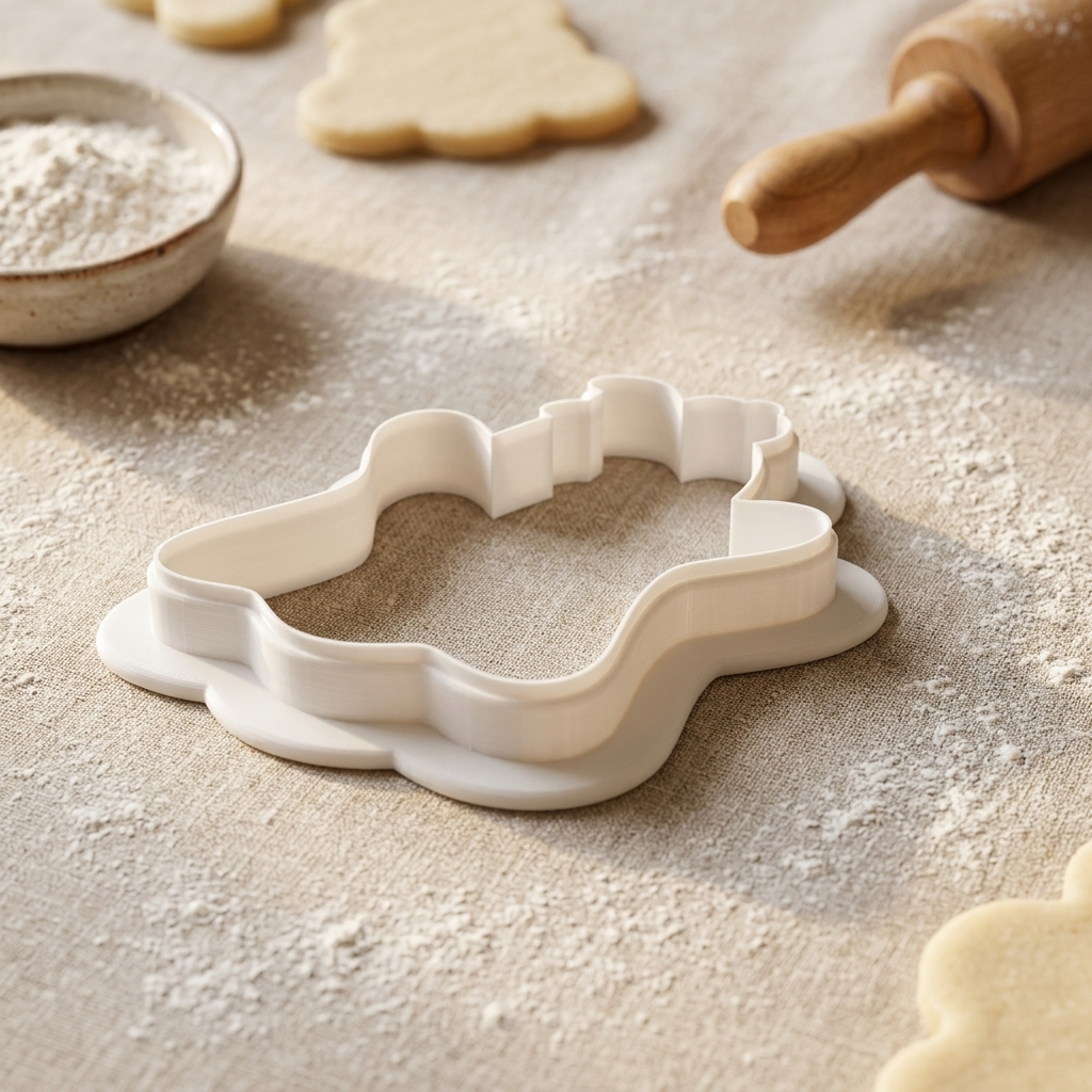 Ghost Boo Cookie Cutter, 3D Printed Halloween Design