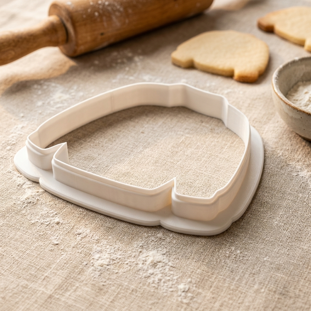 Ts Cardigan Cookie Cutter, 3D Printed Holiday Design