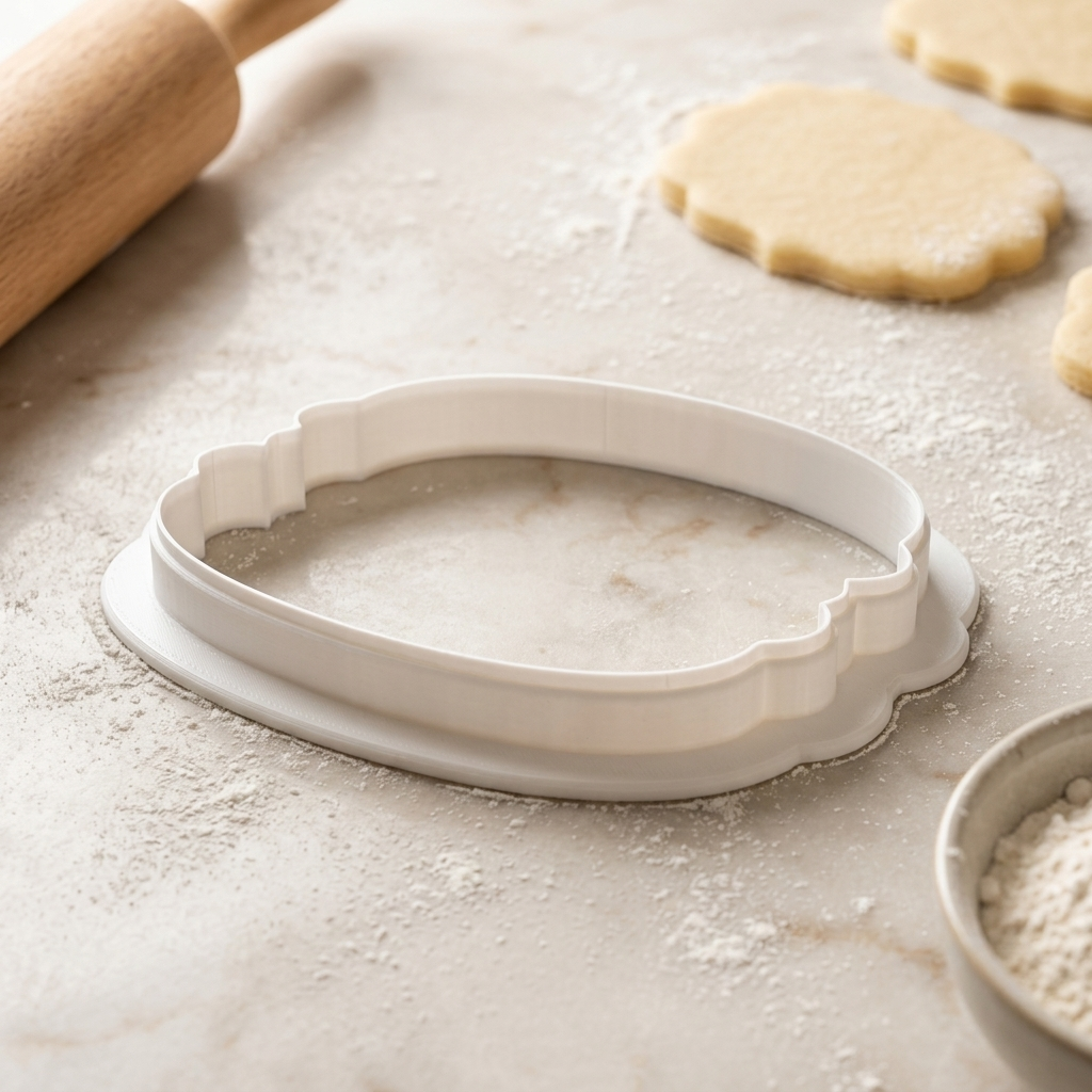 Single Macaron Cookie Cutter, 3D Printed Party Design