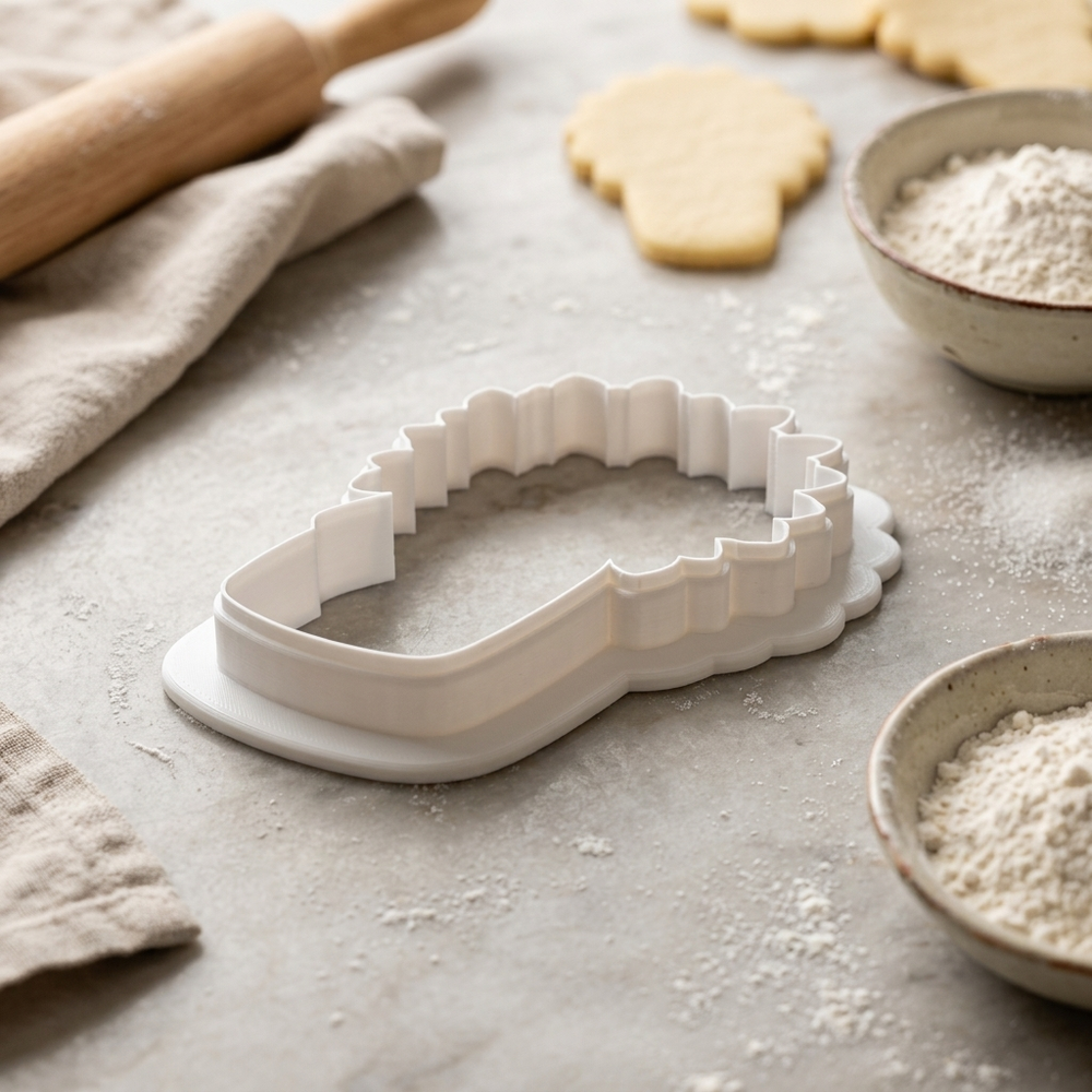 Mason Jar with Flowers Mason Jar Cookie Cutter, 3D Printed Mother’s Day Design
