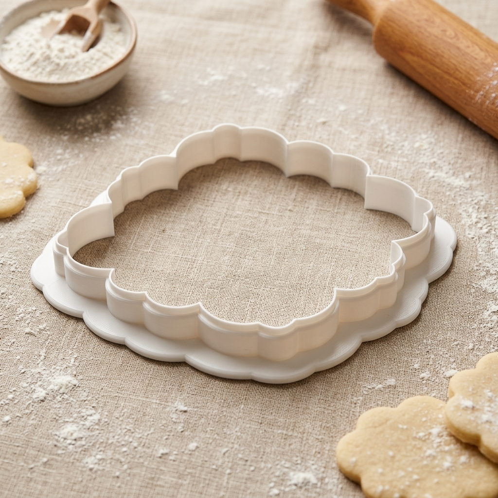 Rectangular Coquette Plaque Cookie Cutter, 3D Printed Plaque Design