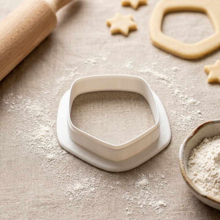 Chubby Pencil Cookie Cutter, 3D Printed School Design