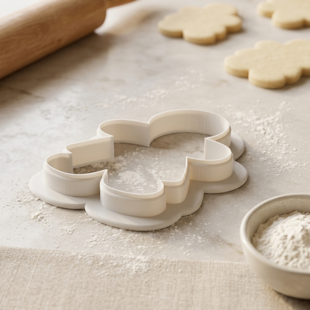 Gingerbread Girl Cookie Cutter, 3D Printed Party Design