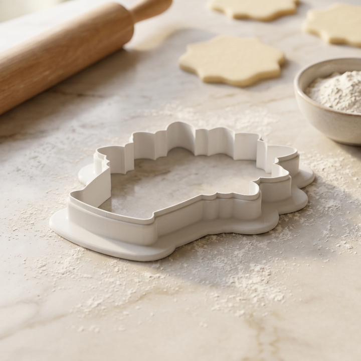Potted Plant Cookie Cutter, 3D Printed Garden Design