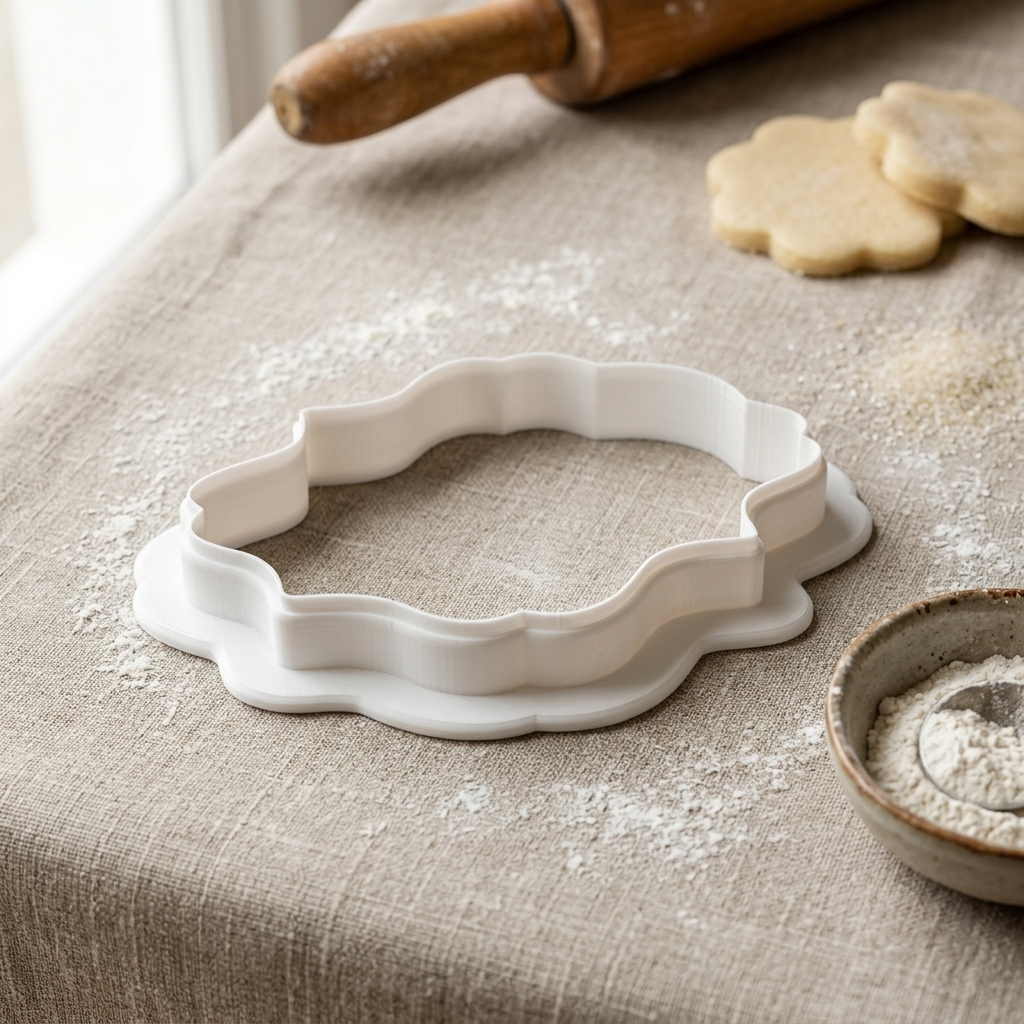 Merry Christmas Tree Plaque Cookie Cutter, 3D Printed Holiday Design