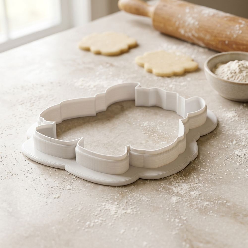 Furry Monster Cookie Cutter, 3D Printed Party Design
