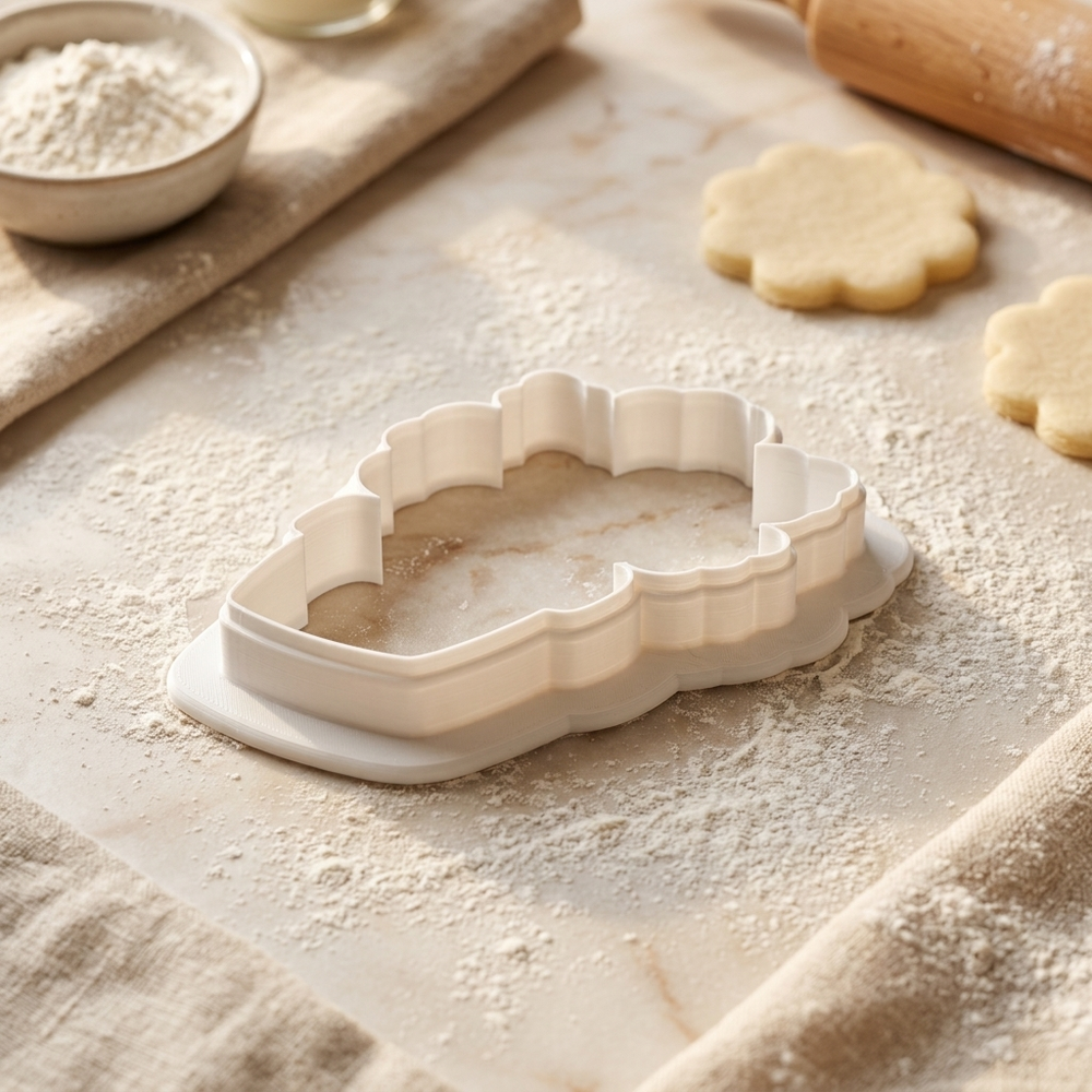 Seedling Potted Plant Cookie Cutter, 3D Printed Garden Design