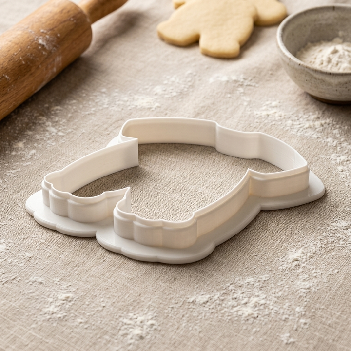 Baptism Romper Cookie Cutter, 3D Printed Baby Shower Design