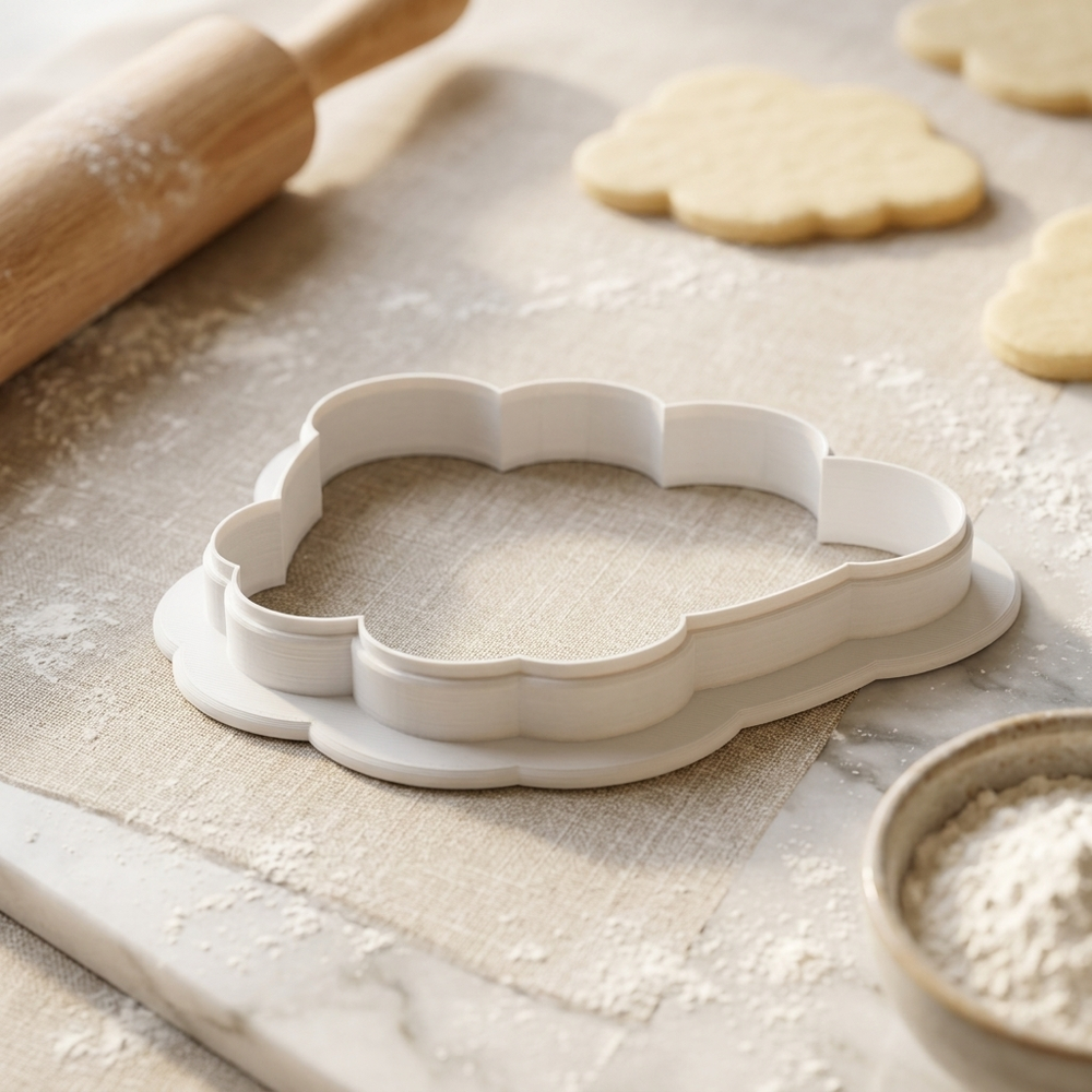 Baby Bunny Safety Pins Cookie Cutter, 3D Printed Baby Shower Design