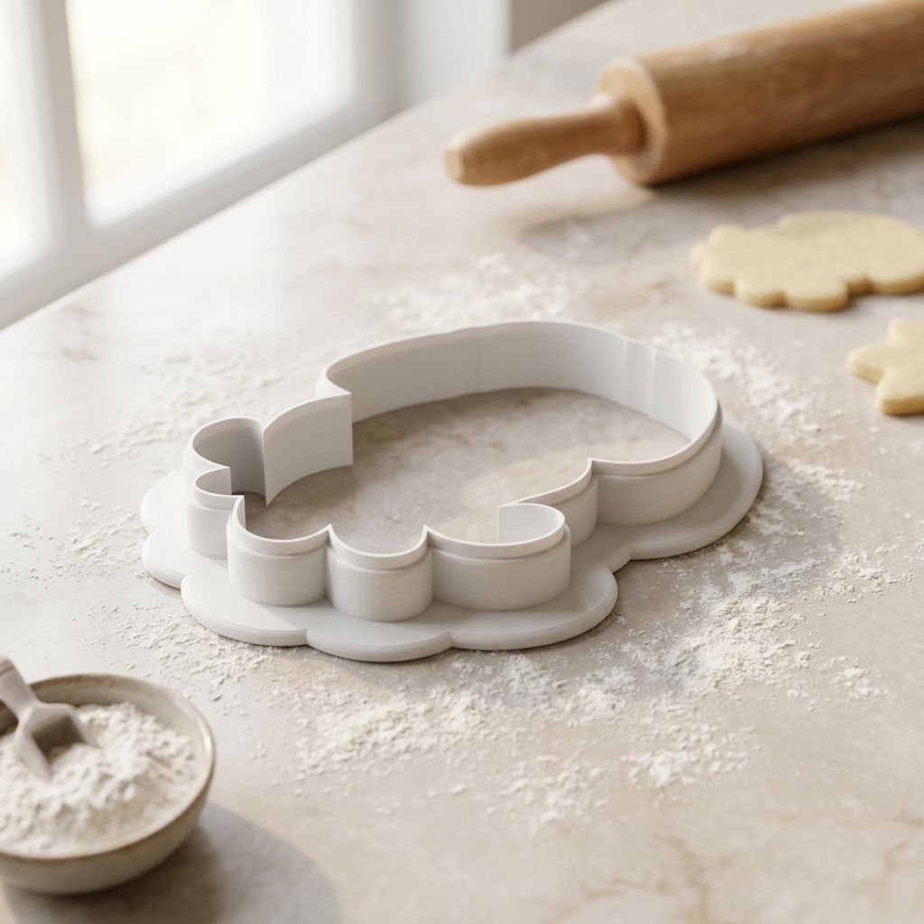 Hipster Jellyfish Cookie Cutter, 3D Printed Party Design