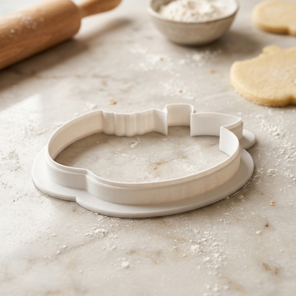 Bitten Apple with Love Cookie Cutter, 3D Printed Party Design