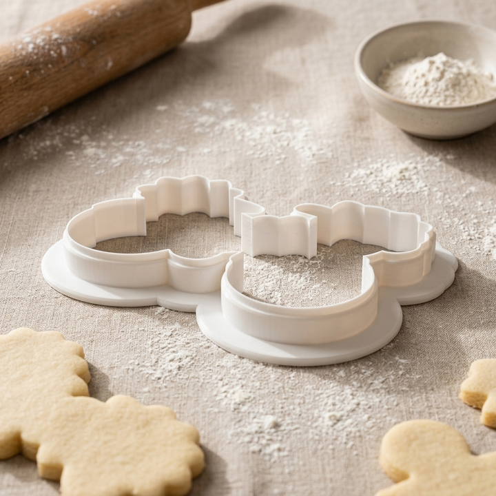 Floral Bike Cookie Cutter, 3D Printed Mother’s Day Design