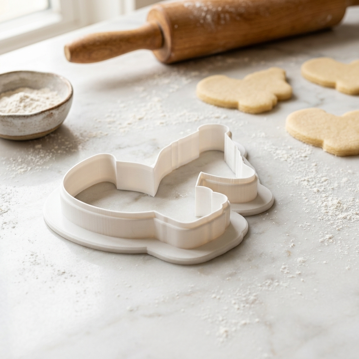 Silly Goose with Birthday Hat Cookie Cutter, 3D Printed Birthday Design
