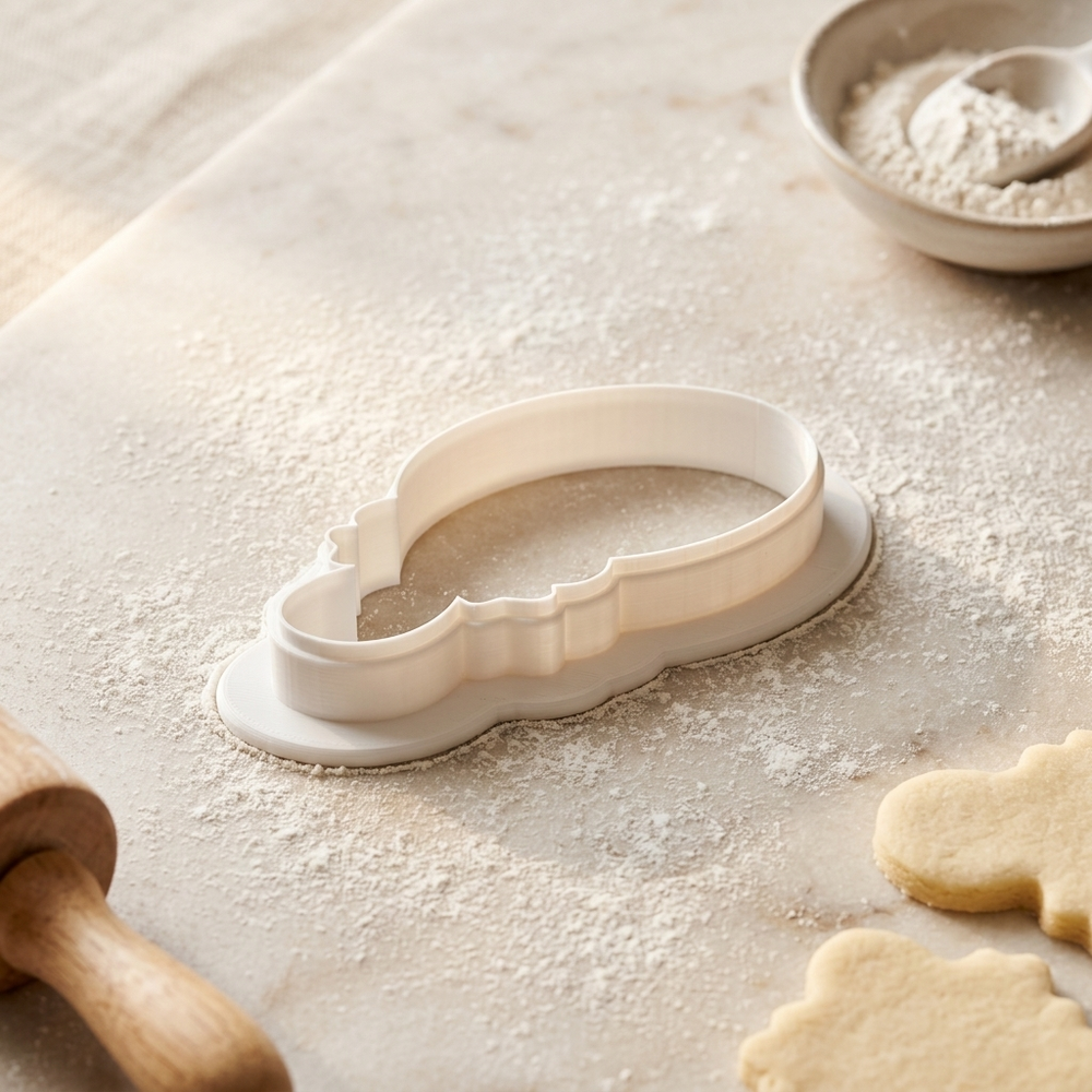 Coquette Vanity Mirror Bow Cookie Cutter, 3D Printed Home Design