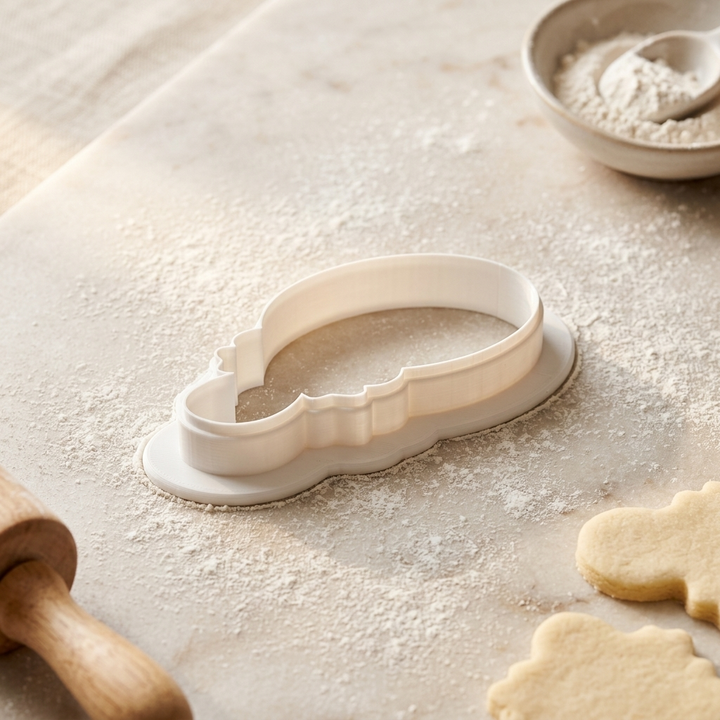 Coquette Vanity Mirror Bow Cookie Cutter, 3D Printed Home Design