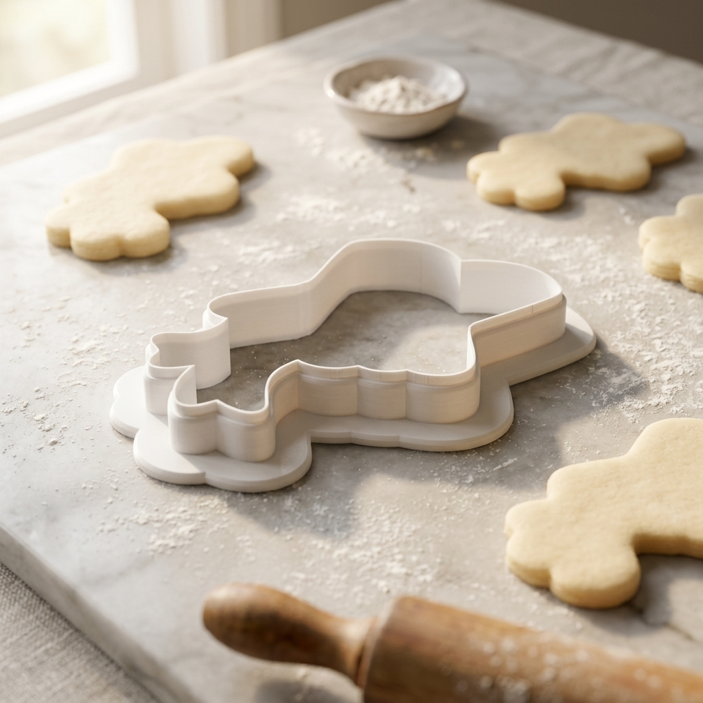 Coquette Rose Corset Ribbon Cookie Cutter, 3D Printed Bridal Design