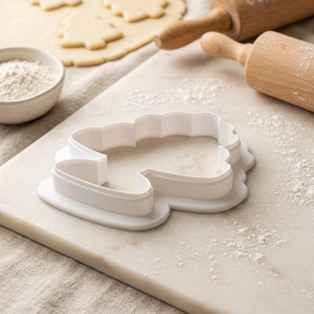 Coquette Tea Cake Stand Cookie Cutter, 3D Printed Food Design