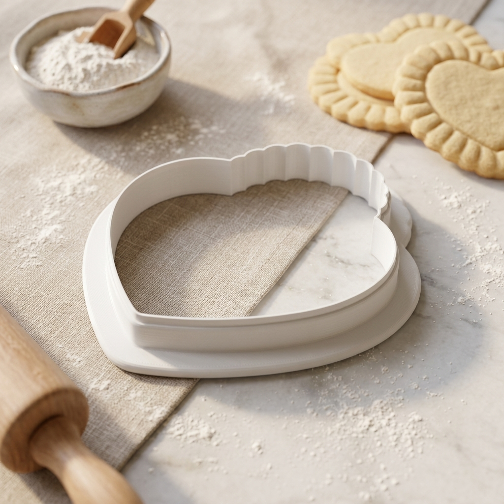 Coquette Heart Handbag Pearls Cookie Cutter, 3D Printed Party Design