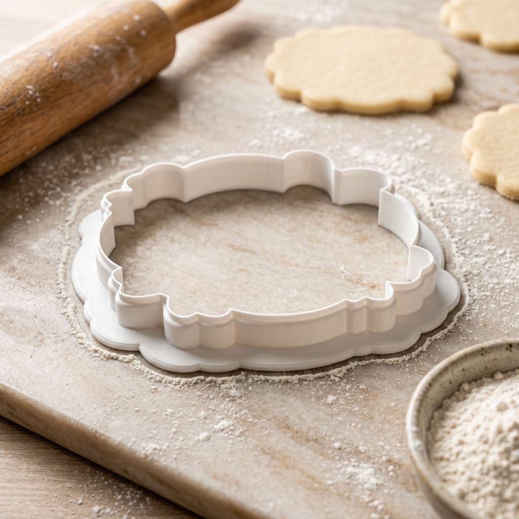 Coquette Bow Garland Wreath Cookie Cutter, 3D Printed Party Design