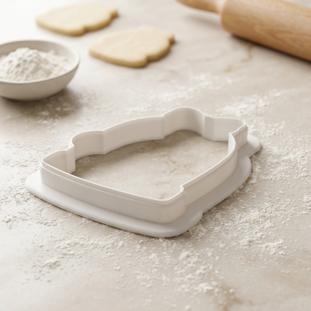 Coquette Ribbon Birdcage Rose Cookie Cutter, 3D Printed Party Design