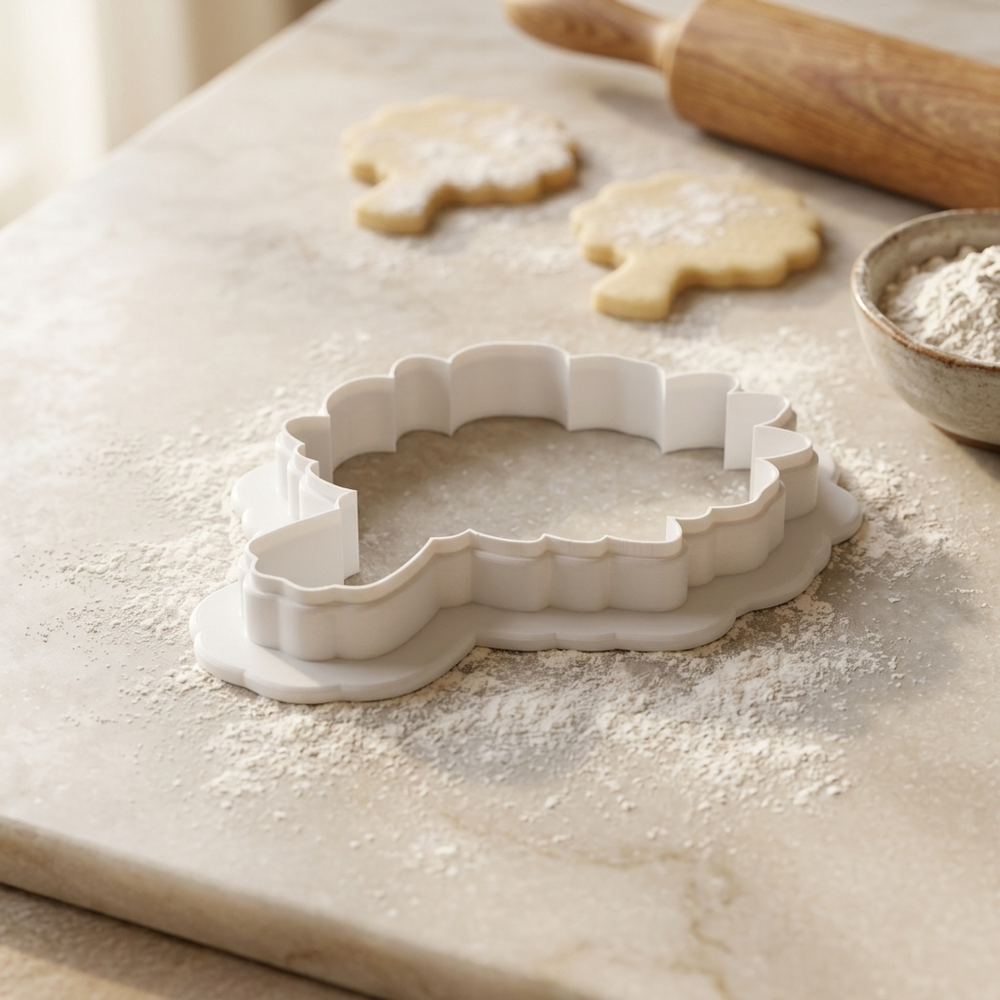 Mixed Floral Bouquet Cookie Cutter, 3D Printed Wedding Theme