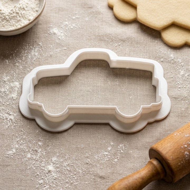 Vintage Pickup Truck Cookie Cutter, 3D Printed Travel Theme