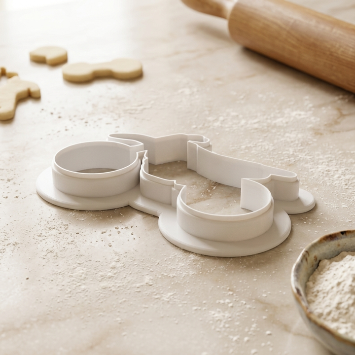 Dirt Bike Cookie Cutter, 3D Printed Party Theme