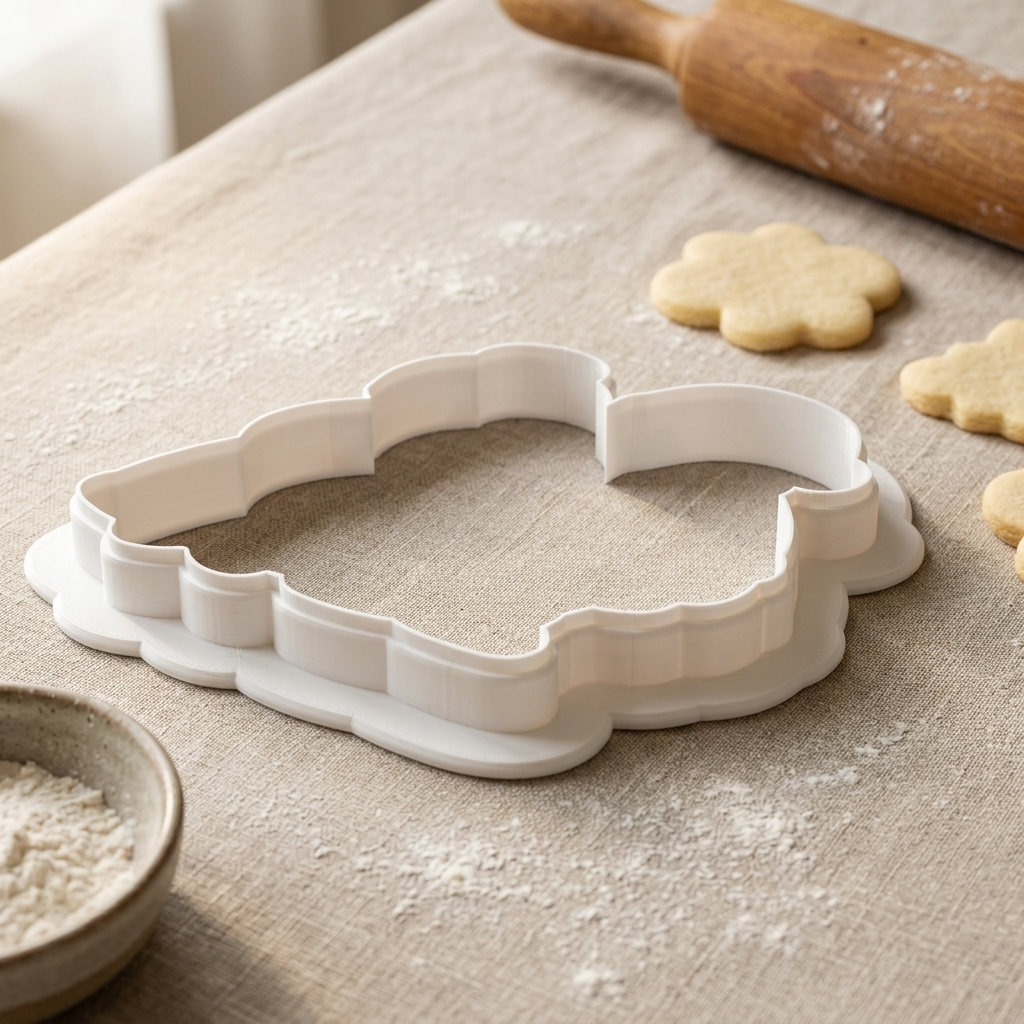 Santa and Mrs. Claus Cookie Cutter, 3D Printed Christmas Theme