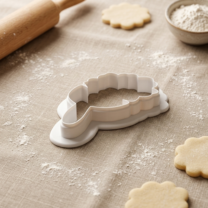 Long Stem Spring Flower Cookie Cutter, 3D Printed Wedding Theme