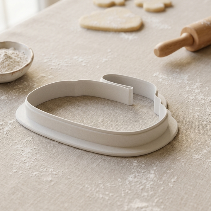 Curling Stone Cookie Cutter, 3D Printed Party Theme