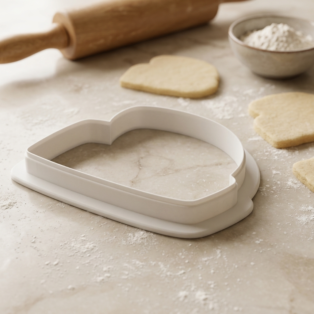 Football in Grass Cookie Cutter, 3D Printed Sports Theme