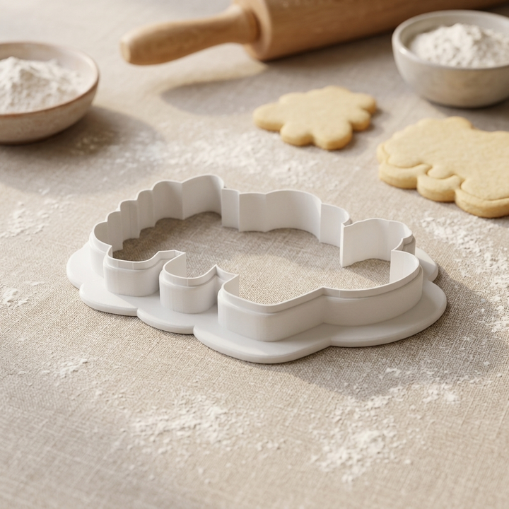 Cactus Fiddle Leaf ZZ Plant Trio Cookie Cutter, 3D Printed Garden Theme