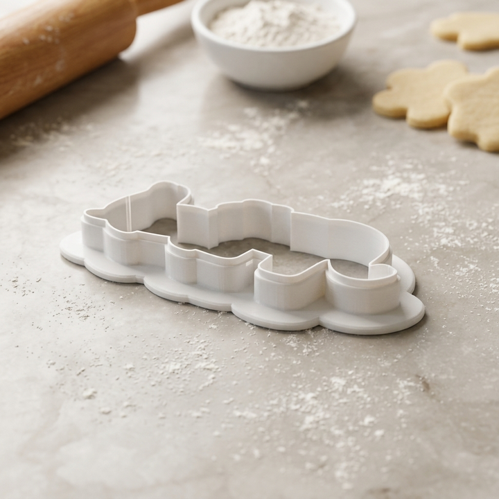 Circus Animal Trio Cookie Cutter, 3D Printed Party Theme