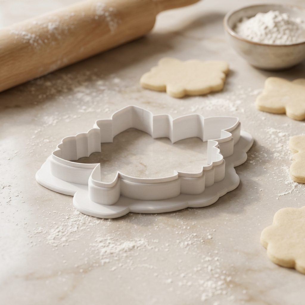 Floral Leaves Cookie Cutter, 3D Printed Garden Theme