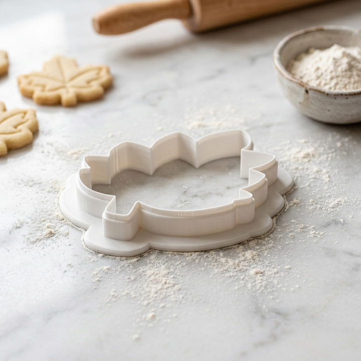 Leaves On Branch Cookie Cutter, 3D Printed Garden Theme