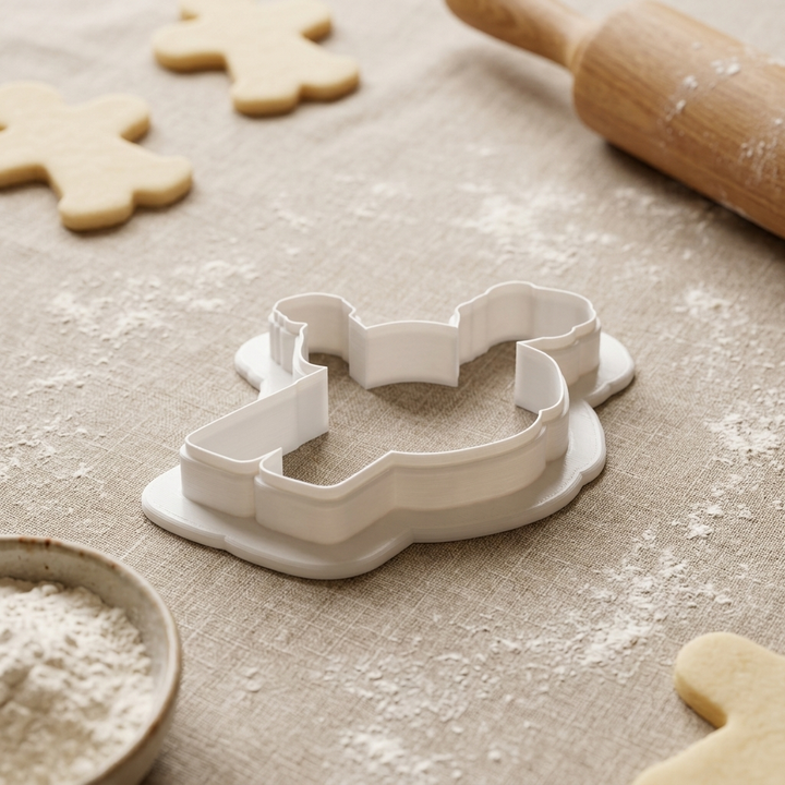Man with Guitar Cookie Cutter, 3D Printed Music Theme
