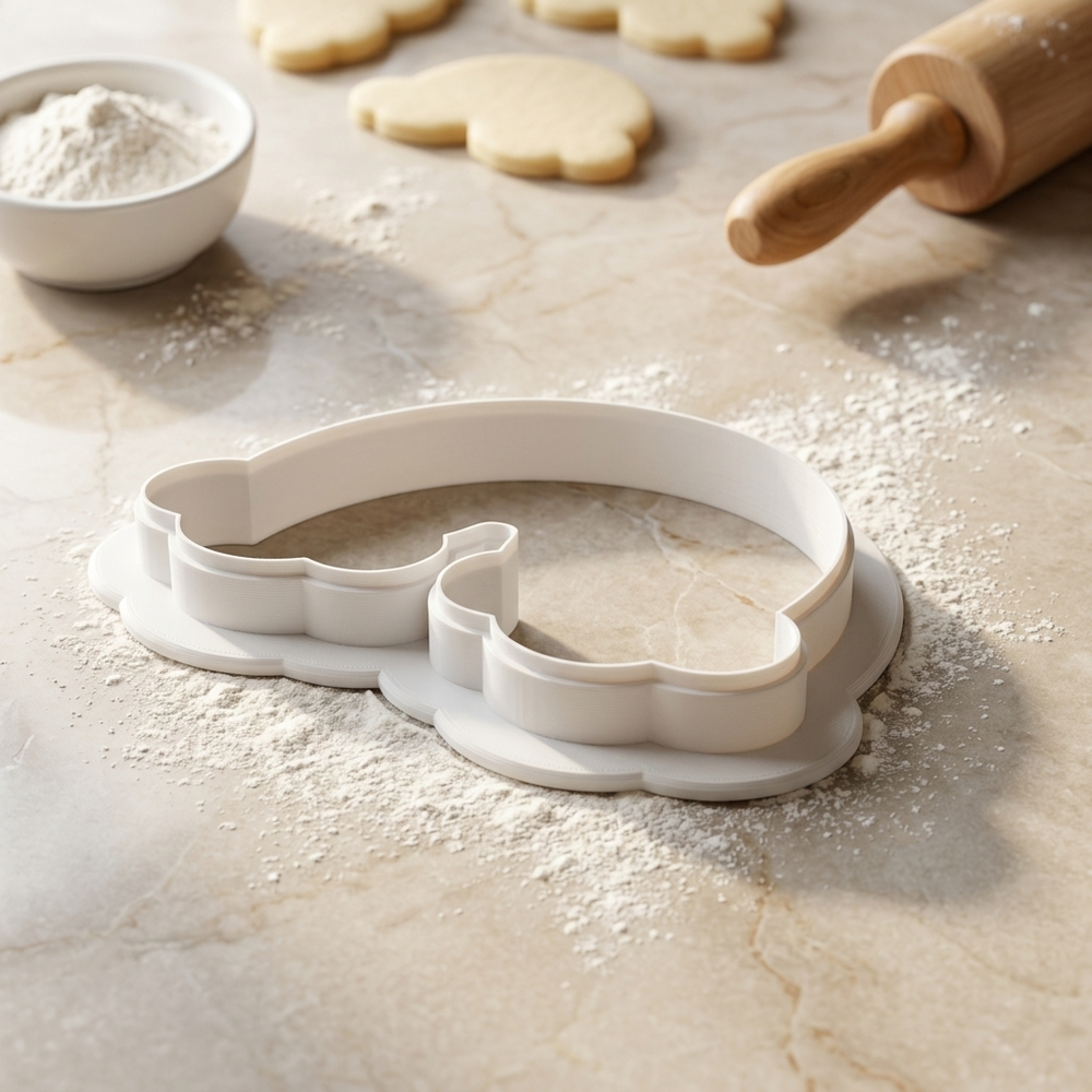Funky Rainbow Cookie Cutter, 3D Printed Party Theme