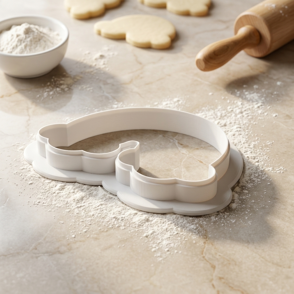 Funky Rainbow Cookie Cutter, 3D Printed Party Theme