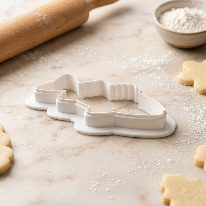 Hybrid Striped Bass Cookie Cutter, 3D Printed Ocean Theme