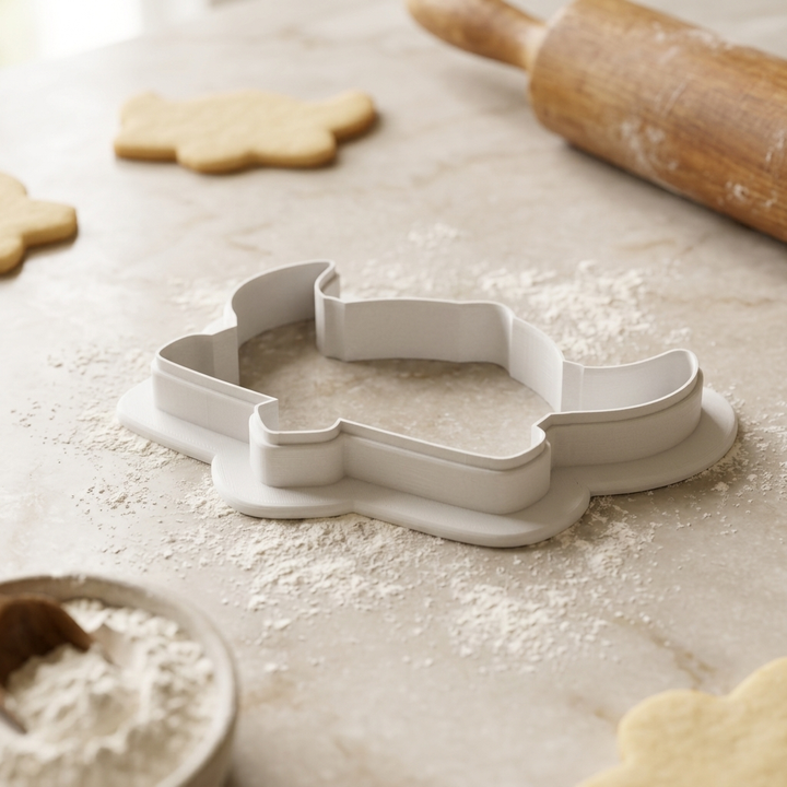 Viking Helmet Cookie Cutter, 3D Printed Party Theme